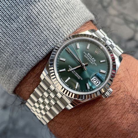 rolex datejust 41 green 2022|rolex datejust blue dial 41mm.